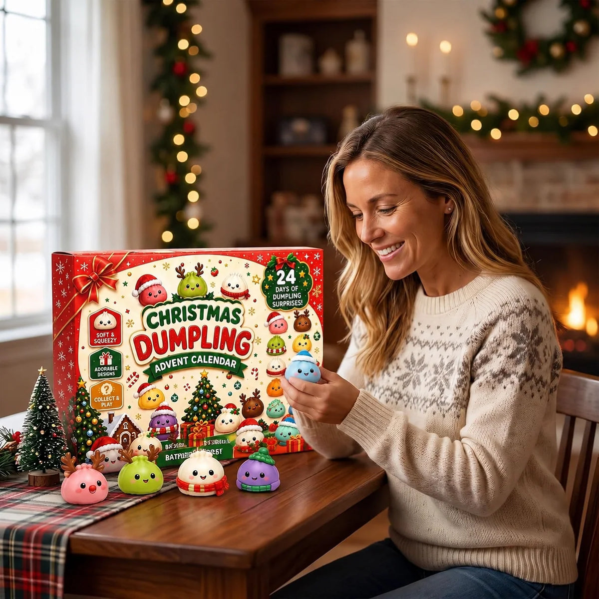 Advent Calendar 24-Day Squishy Toy Surprises