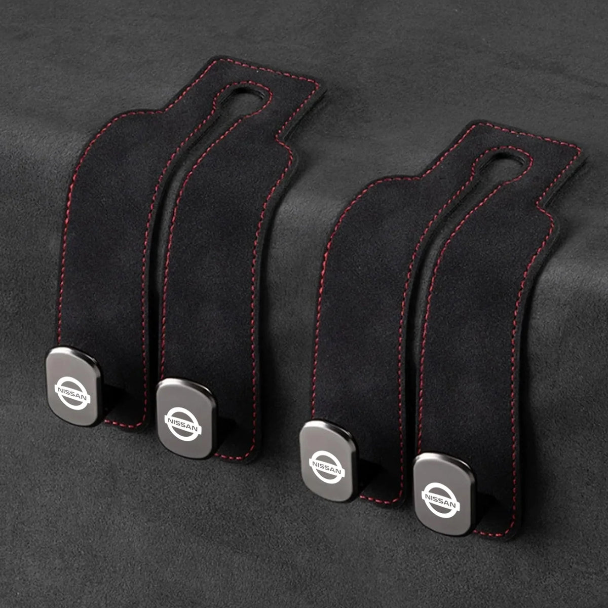 Car Headrest Hooks Foldable Double Hook 2-Pack
