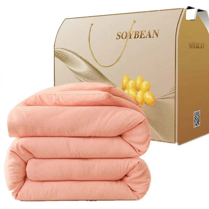 Duvet Soy Fiber Filling Washable Cotton Cover