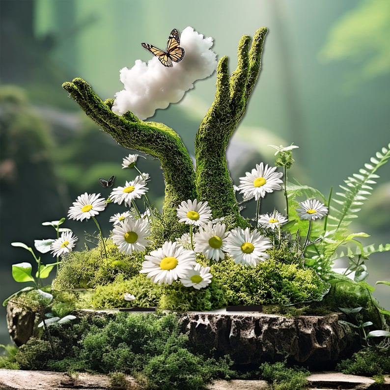 Garden Stake Acrylic Weather-Resistant Fairy-Tale Silhouette