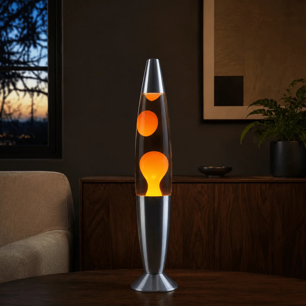 Lava Lamp Flowing Wax Warm LED Glow