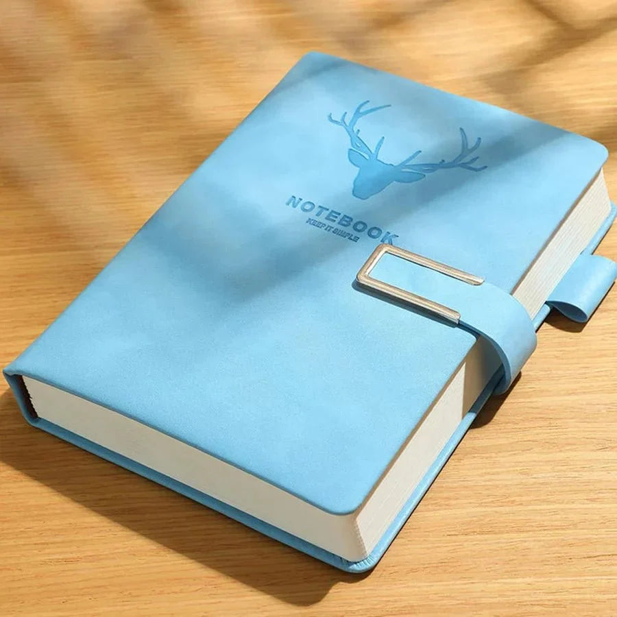 Notebook Genuine Leather Cover Integrated Bookmark 200 Pages