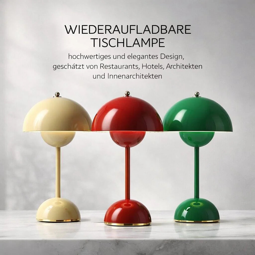 Table Lamp Rechargeable Cordless Dimmable LED