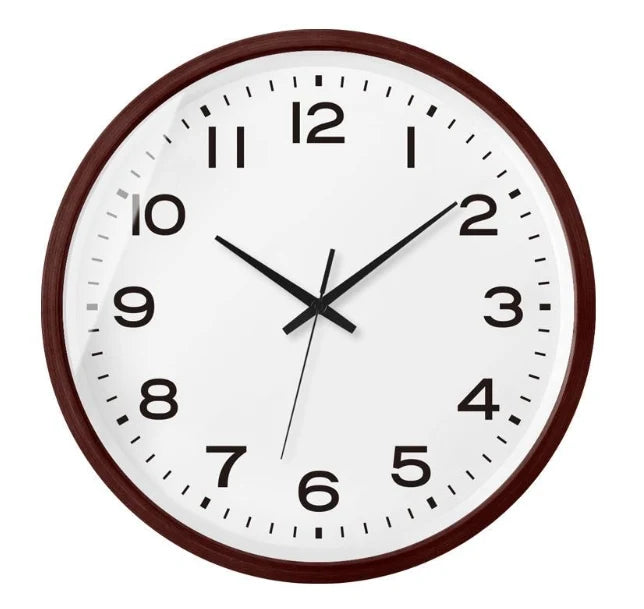 Wall Clock Bamboo & Solid Wood Silent Movement