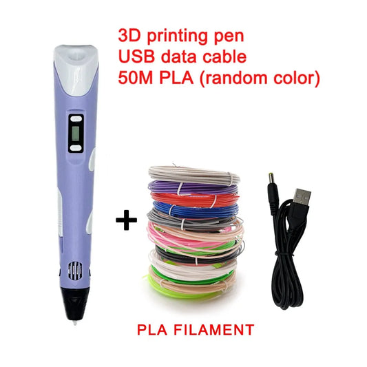 3D Drawing Pen LCD Display Adjustable Temperature