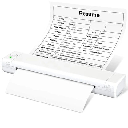 A4 Thermal Printer Wireless Ink-Free Compact