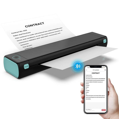 A4 Thermal Printer Wireless Ink-Free Compact