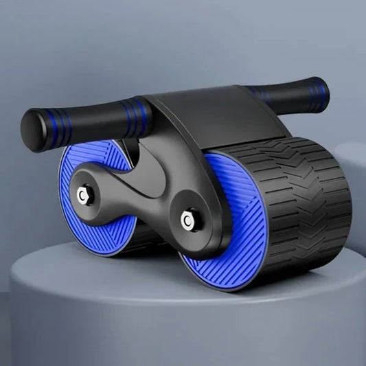 Ab Roller Double-Spring Rebound Assist Phone Stand