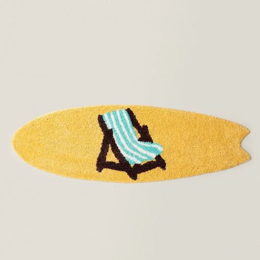 Accent Rug Surfboard-Shaped Plush High-Pile