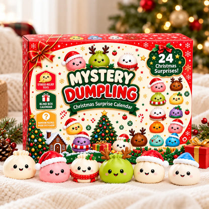 Advent Calendar 24 Silicone Dumpling Toys Sensory Countdown
