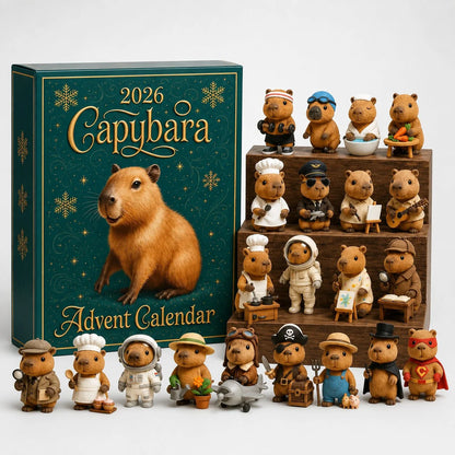 Advent Calendar Capybara Figures 24 Daily Surprises