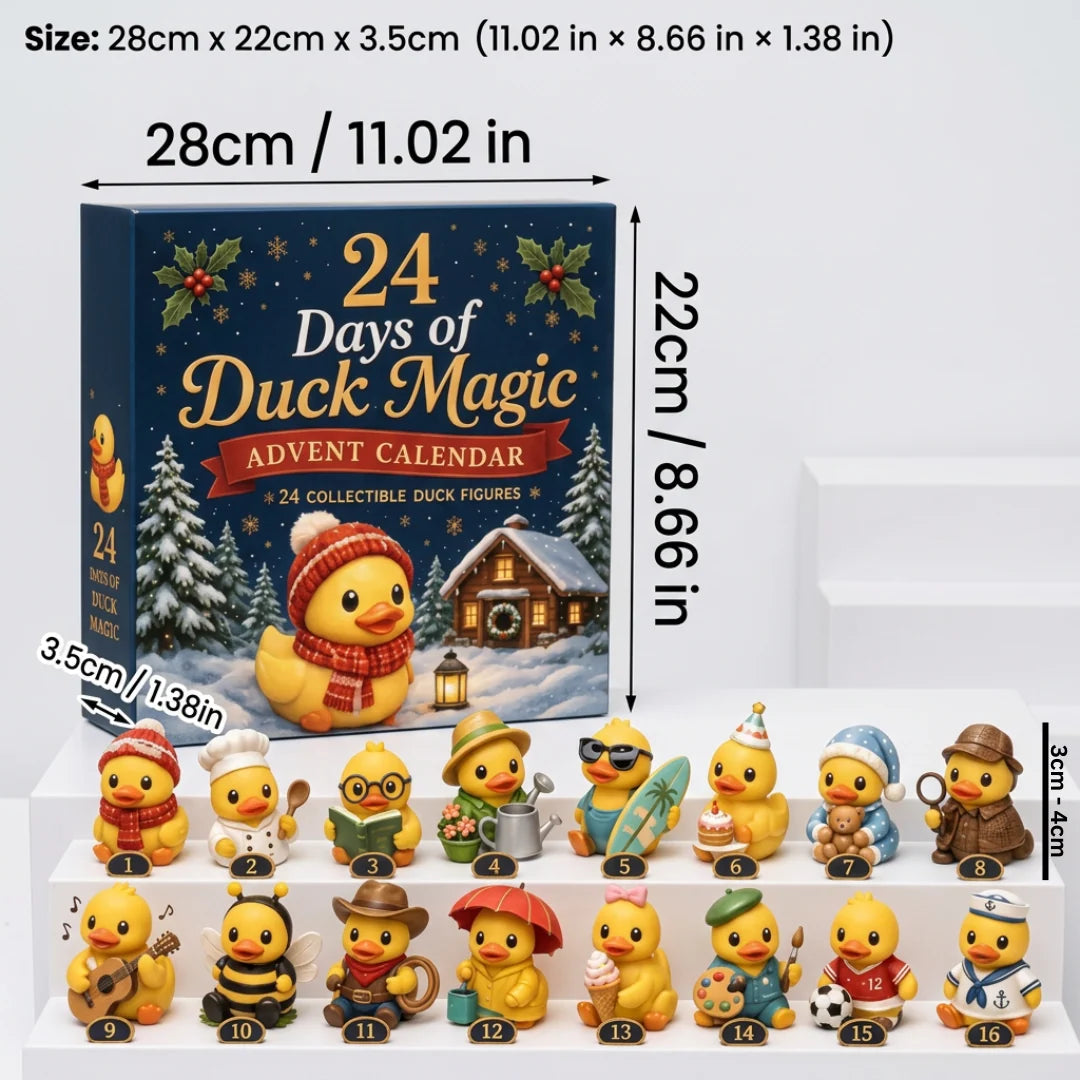 Advent Calendar Duck Figurines Set of 24