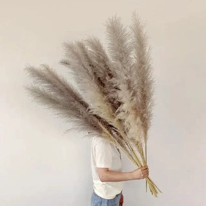 Artificial Pampas Grass Stems 25.6-Inch Low-Maintenance Decor