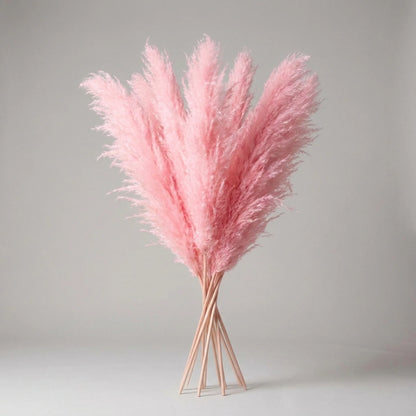 Artificial Pampas Grass Stems 25.6-Inch Low-Maintenance Decor