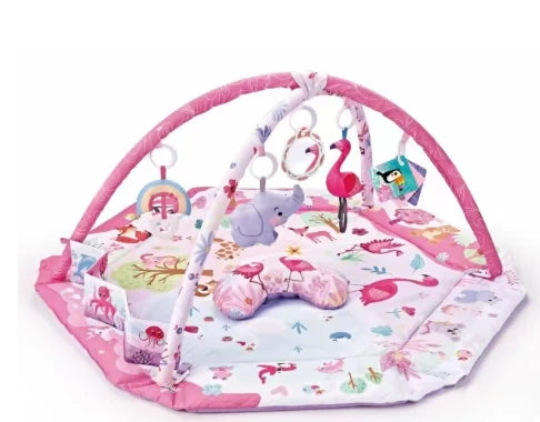 Baby Activity Play Mat 8-In-1 With Six Detachable Sensory Toys