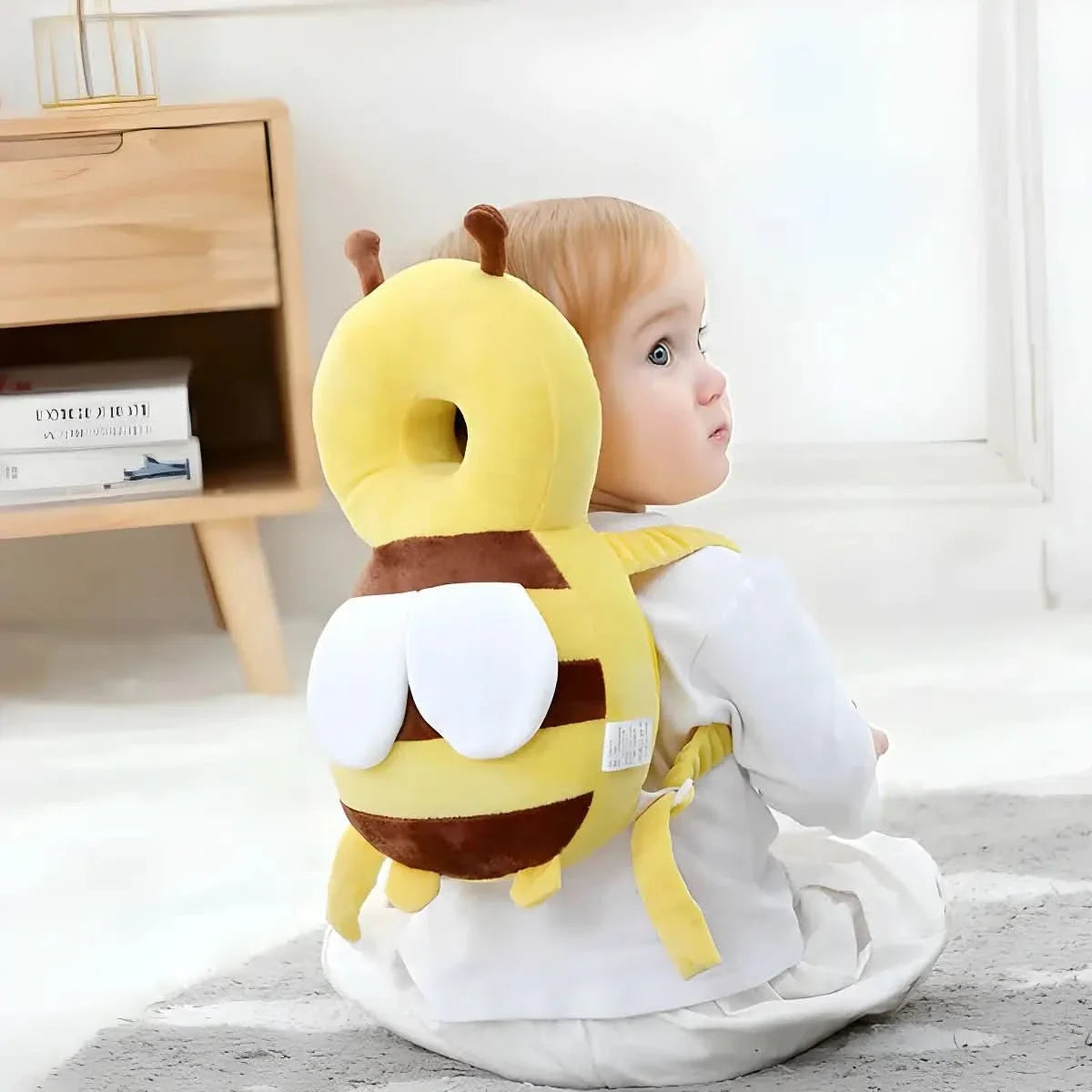 Baby Head Protection Hat Padded Adjustable Breathable Cotton Blend
