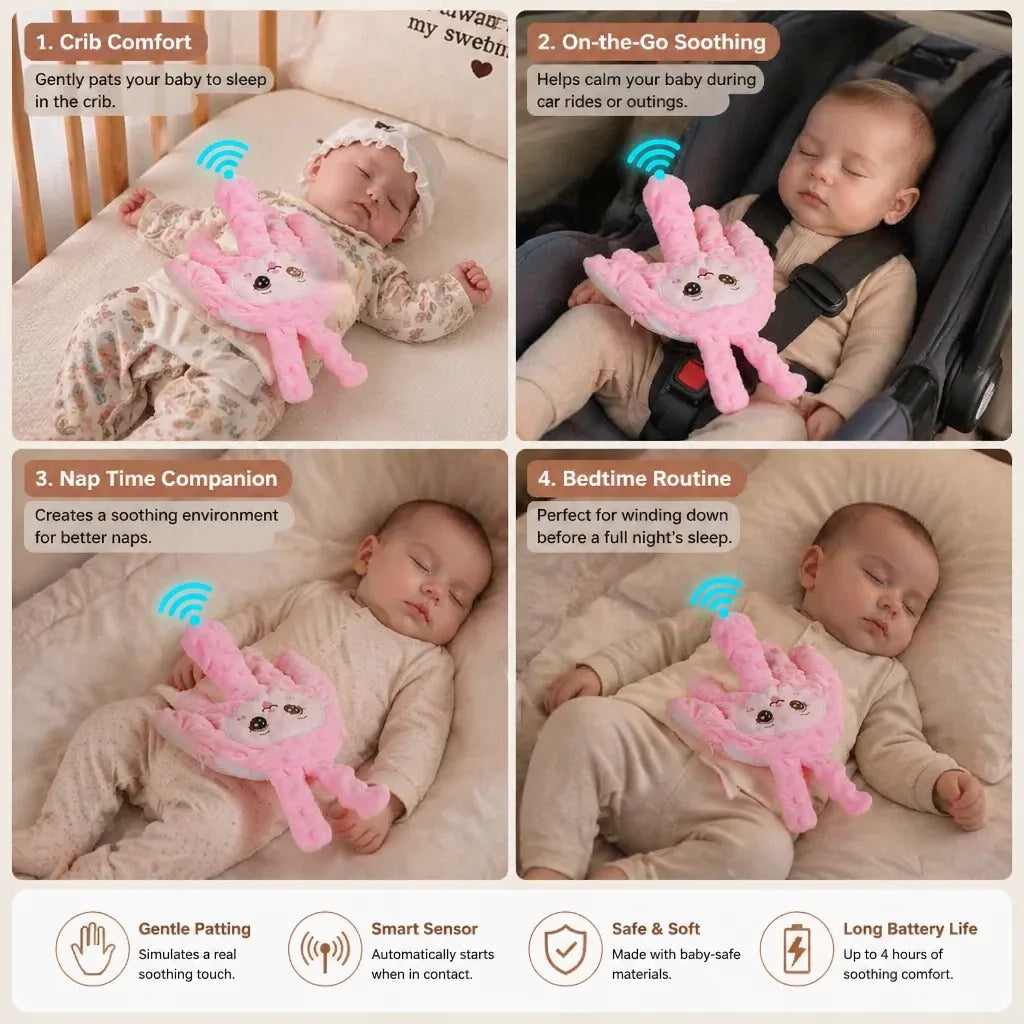 Baby Patting Device Rhythmic Motion Battery-Powered