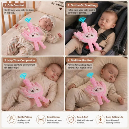 Baby Patting Device Rhythmic Motion Battery-Powered