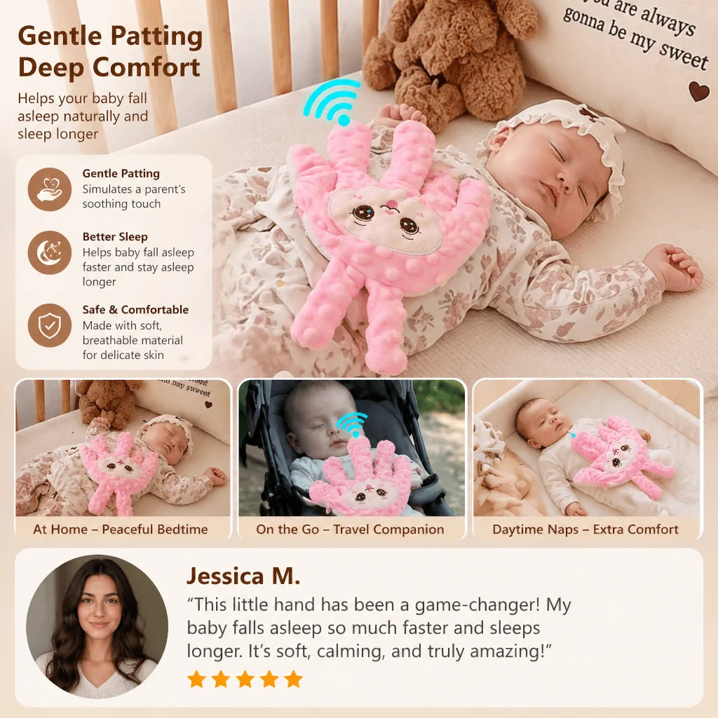 Baby Patting Device Rhythmic Motion Battery-Powered