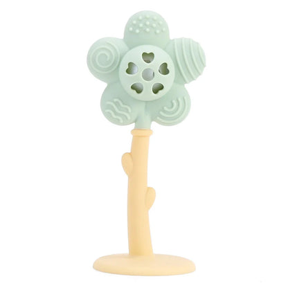 Baby Teether & Rattle Textured Surface Suction Cup Base