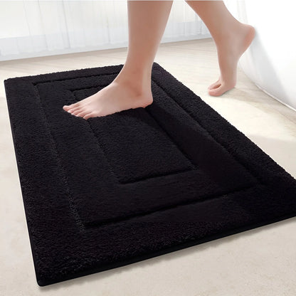 Bath Mat Microfiber Absorbent Non-Slip Quick-Drying