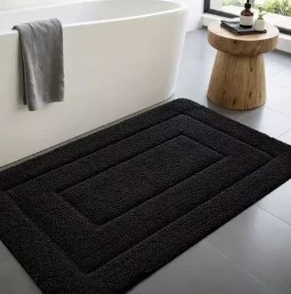 Bath Mat Microfiber Absorbent Non-Slip Quick-Drying