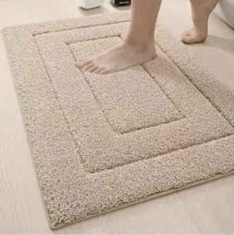 Bath Mat Microfiber Absorbent Non-Slip Quick-Drying