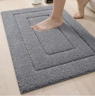 Bath Mat Microfiber Absorbent Non-Slip Quick-Drying