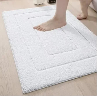 Bath Mat Microfiber Absorbent Non-Slip Quick-Drying