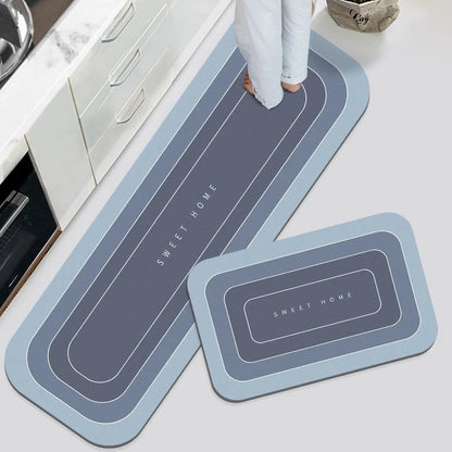 Bath Mat Non-Slip Absorbent Quick-Drying Microfiber Washable
