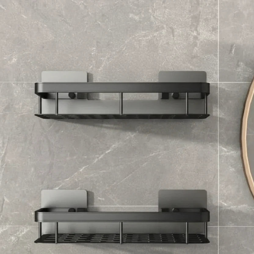 Bathroom Shelf Stainless Steel Self-Adhesive No-Drill