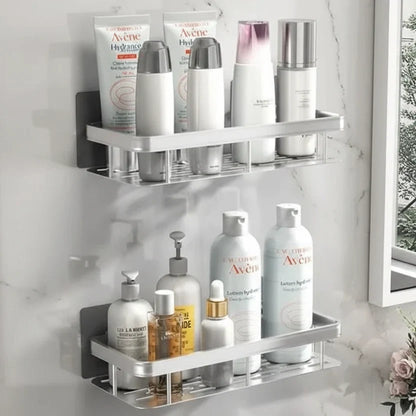 Bathroom Shelf Stainless Steel Self-Adhesive No-Drill