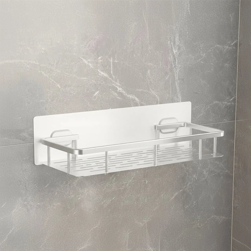 Bathroom Shelf Stainless Steel Self-Adhesive No-Drill