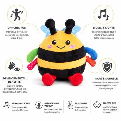 Bee Toy Dancing Motion Music & LED Lights