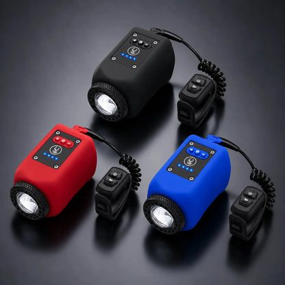 Bicycle Light With Horn USB Rechargeable 110 dB IPX5 Waterproof