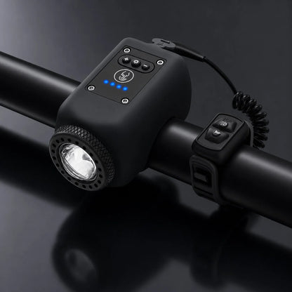 Bicycle Light With Horn USB Rechargeable 110 dB IPX5 Waterproof