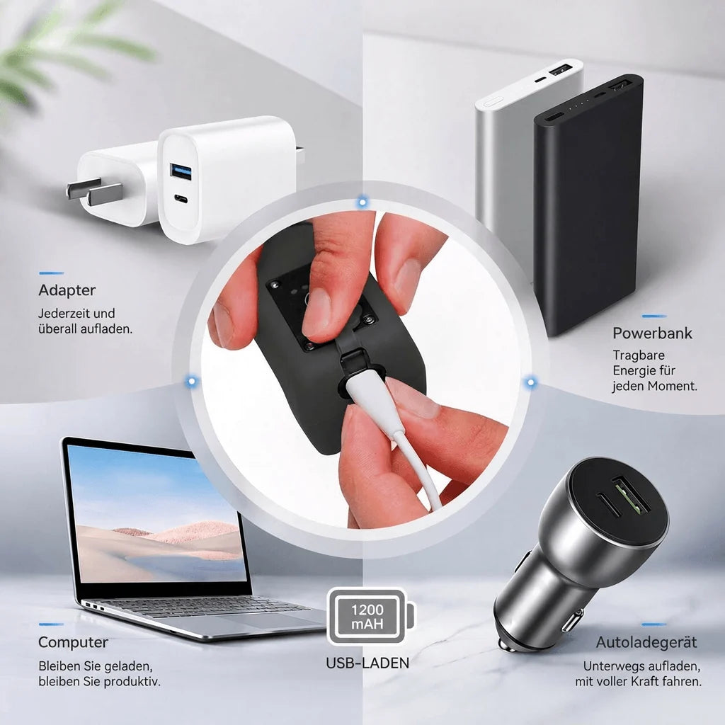 Bicycle Light With Horn USB Rechargeable 110 dB IPX5 Waterproof
