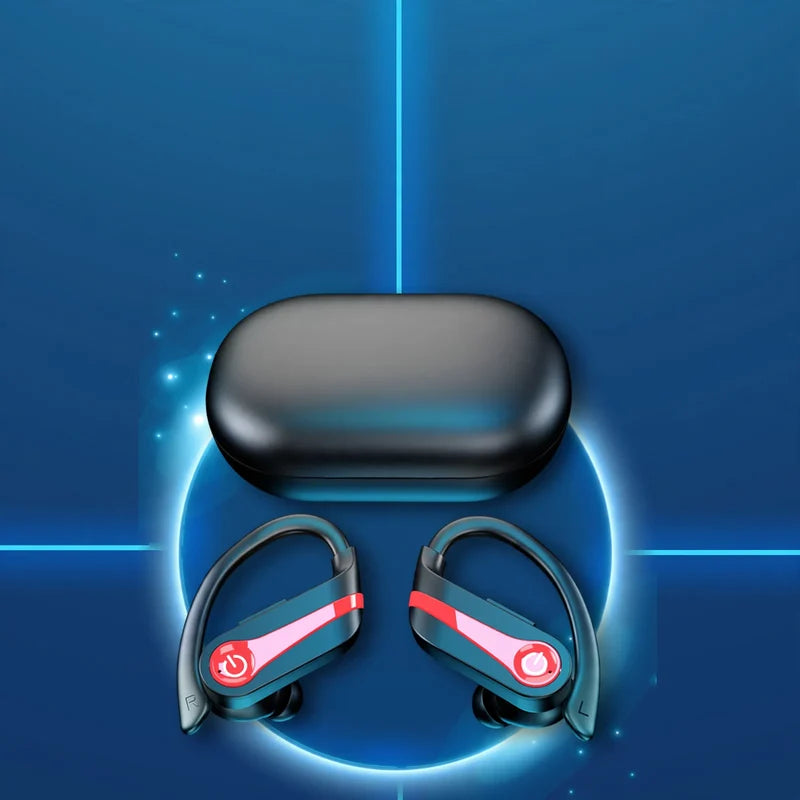 Bluetooth Earbuds Adaptive Noise Cancellation Secure Over-Ear Fit