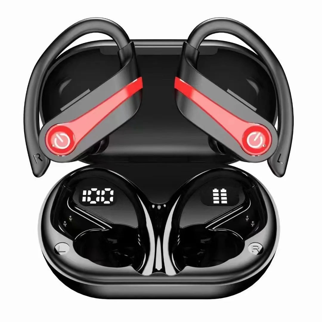 Bluetooth Earbuds Adaptive Noise Cancellation Secure Over-Ear Fit
