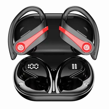 Bluetooth Earbuds Adaptive Noise Cancellation Secure Over-Ear Fit