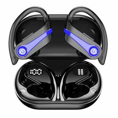 Bluetooth Earbuds Adaptive Noise Cancellation Secure Over-Ear Fit