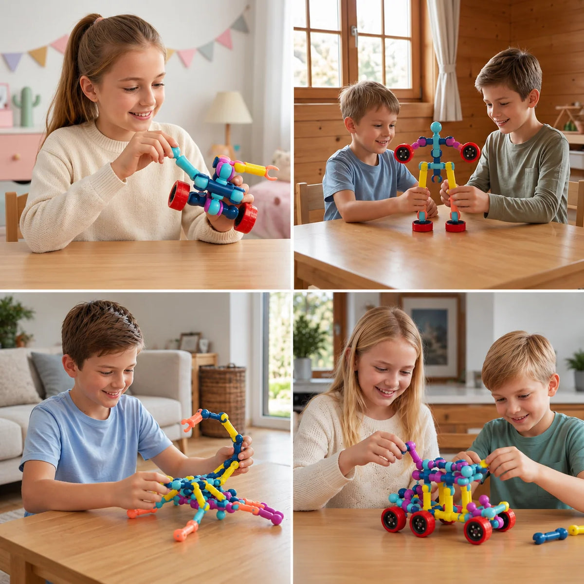 Building Blocks Skeleton Design With Movable Joints