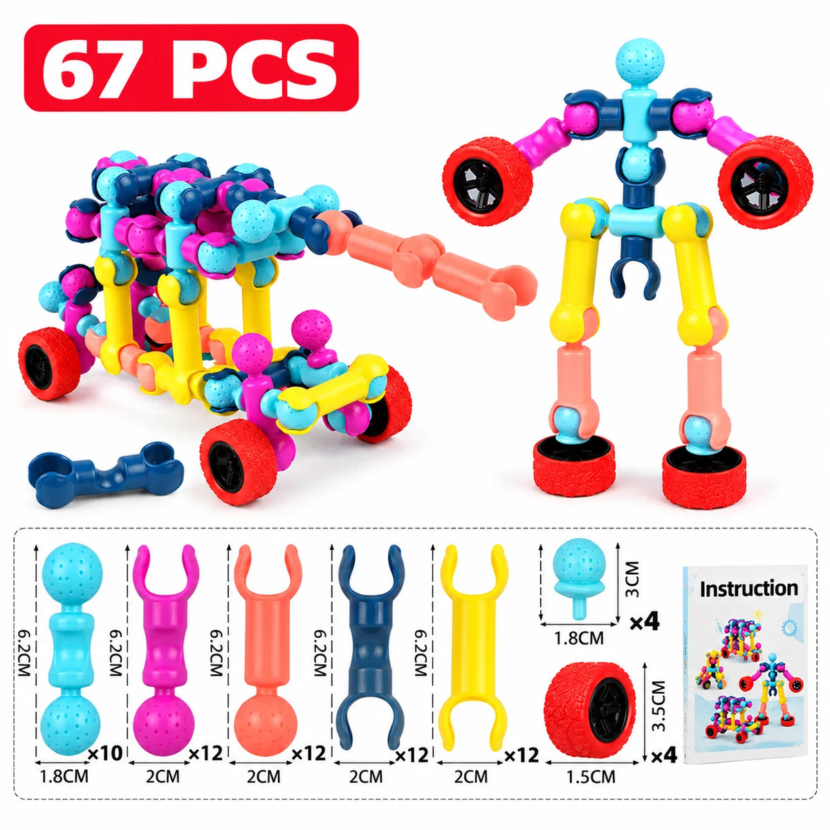 Building Blocks Skeleton Design With Movable Joints