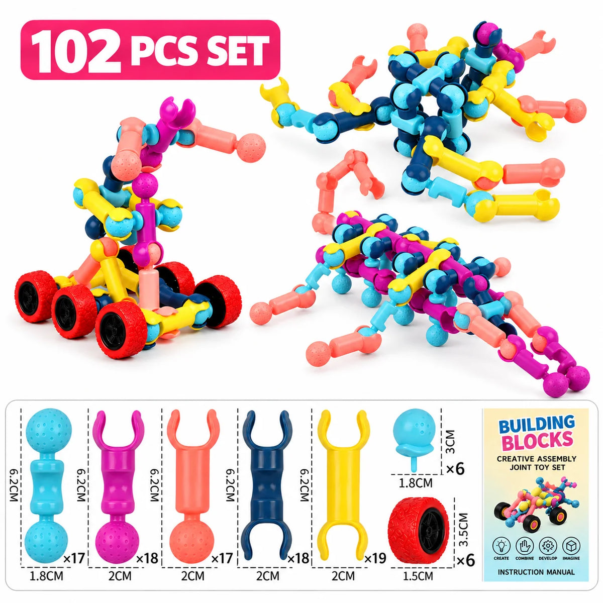 Building Blocks Skeleton Design With Movable Joints
