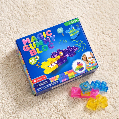 Building Blocks for Kids Soft Jelly Texture Colorful Pieces