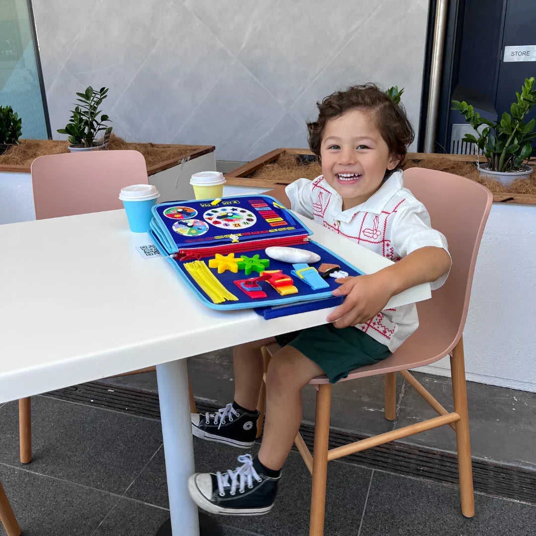 Busy Book Felt 8 Interactive Pages For Fine Motor Skills