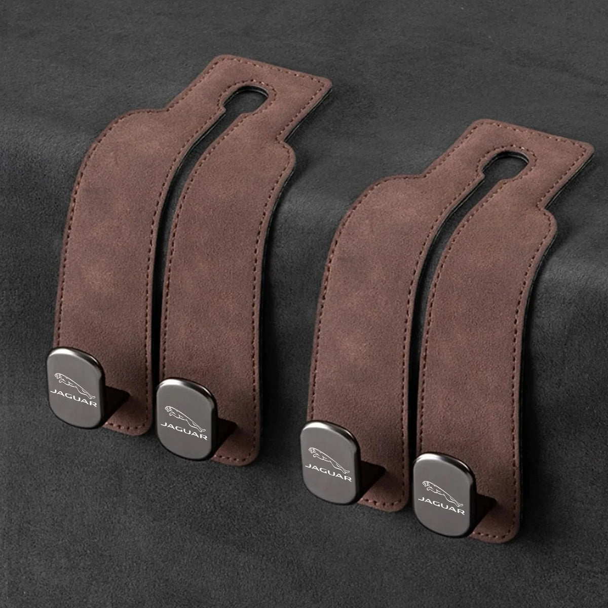 Car Headrest Hooks Foldable Double Hook 2-Pack