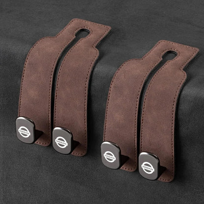 Car Headrest Hooks Foldable Double Hook 2-Pack