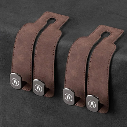 Car Headrest Hooks Foldable Double Hook 2-Pack