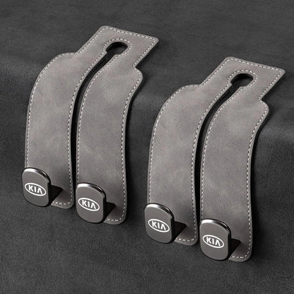 Car Headrest Hooks Foldable Double Hook 2-Pack